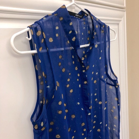 Kensie women’s sheer sleeveless blouse - Picture 4 of 8